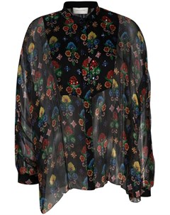 Рубашка с цветочным принтом Ermanno ermanno