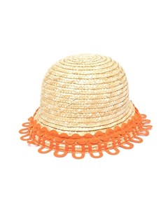 Соломенная шляпа с вышивкой Mimisol