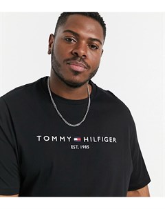 Черная футболка с логотипом Big Tall Tommy hilfiger
