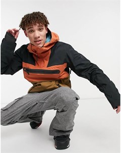 Черно оранжевая горнолыжная куртка Quest Billabong