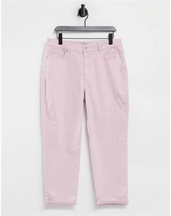 Джинсы пастельно розового цвета в винтажном стиле New look
