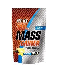 Гейнер 100 Mass Gainer ваниль 900 г Fit-rx