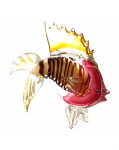Фигурка Рыбка вуалехвост 28x23см Art glass