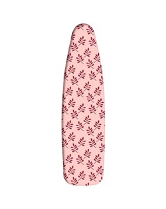 Чехол для гладильной доски жаропрочный 52x140см розовый Hausmann