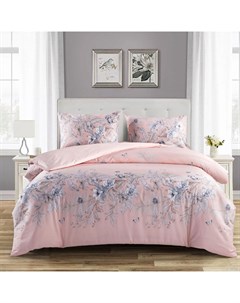 Комплект постельного белья 1 5 спальный розовый Pappel