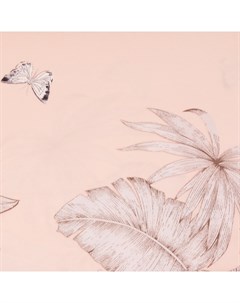 Комплект постельного белья семейный розовый цветы Pappel