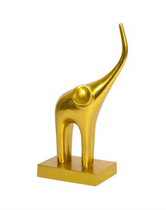 Статуэтка Гарда Декор Слон золотой на подставке Garda decor
