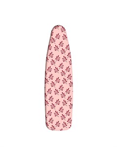 Чехол для гладильной доски жаропрочный 45x125см розовый Hausmann