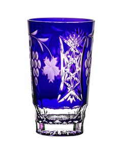Стакан высокий Grape 390мл синий Ajka crystal