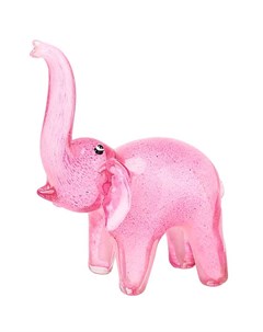 Фигурка Розовый слон 16х21см Art glass