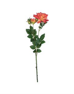 Искусственные цветы Ветка розы 90см Silk-ka