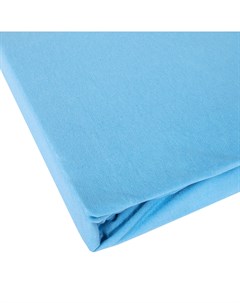 Простыня на резинке 1 5 спальная Elastic 150x200см цвет голубой Janine