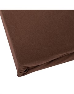 Простыня на резинке 2 спальная Elastic 200x200см цвет темно коричневый Janine