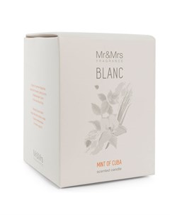 Свеча ароматическая Blanc аромат 06 Мята Кубы Mr&mrs fragrance