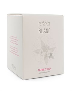 Свеча ароматическая Blanc аромат 30 Жасмин Ибицы Mr&mrs fragrance