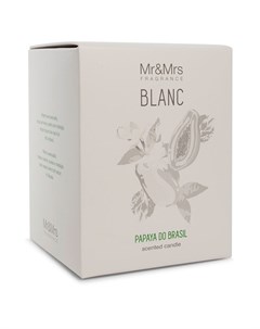 Свеча ароматическая Blanc аромат 21 Бразильская папайя Mr&mrs fragrance