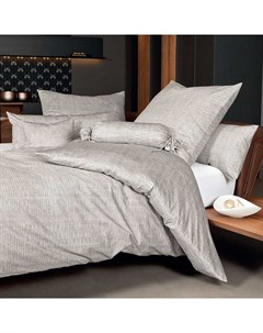 Комплект постельного белья 1 5 спальный Messina бежево серый Janine