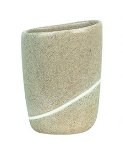 Стакан для зубных щеток Etna Stone песочный Spirella