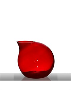 Ваза Monaco 23x24см цвет красный Hakbijl glass