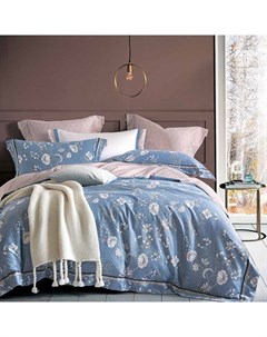 Комплект постельного белья 1 5 спальный синий Pappel