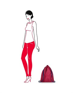 Рюкзак складной Mini maxi sacpack dark ruby Reisenthel