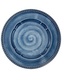 Тарелка обеденная Augusta 27см цвет синий Matceramica
