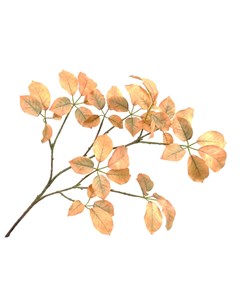 Искусственные цветы Ветка с листьями 103см цвет желтый Silk-ka