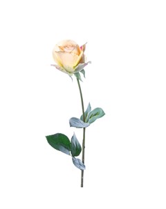 Искусственные цветы Роза 66см цвет желтый Silk-ka