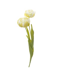 Искусственные цветы Тюльпан 59см светло желтый Silk-ka