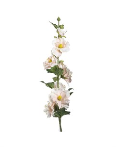 Цветок искусственный Мальва 88см кремовый Silk-ka