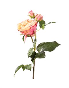 Цветок искусственный Роза 57см желтый Silk-ka