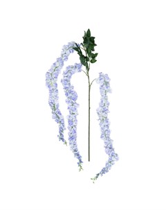 Искусственные цветы Глициния 178см цвет голубой Silk-ka