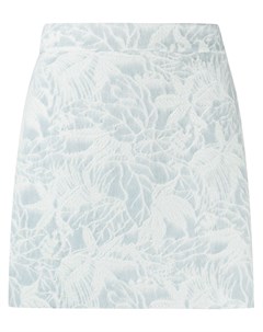 Жаккардовая юбка мини с цветочным принтом Msgm