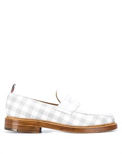 Лоферы в клетку гингем Thom browne