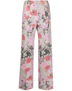 Прямые брюки с цветочным узором Patou