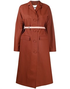 Однобортное пальто с заостренными лацканами Jil sander