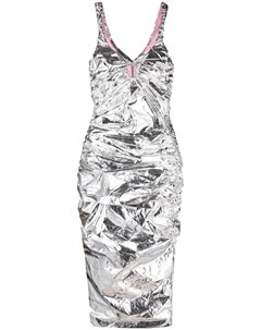 Приталенное платье миди с эффектом металлик Maisie wilen