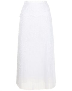 Плиссированная юбка с английской вышивкой Ermanno scervino
