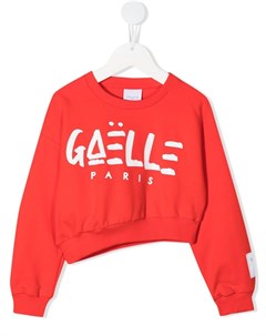 Толстовка асимметричного кроя с логотипом Gaelle paris kids