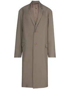Однобортное пальто с заостренными лацканами Lemaire