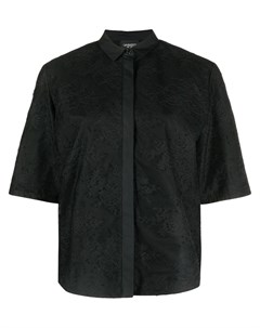 Рубашка с короткими рукавами и цветочной вышивкой Giambattista valli