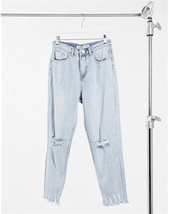 Свободные выбеленные джинсы с потертостями Glamorous