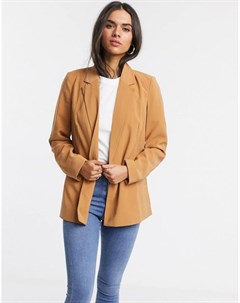 Светло коричневый строгий пиджак Vero moda