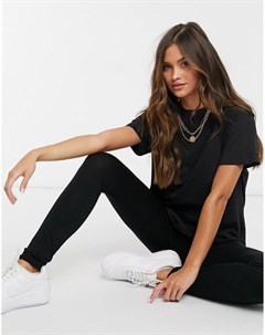 Черный комплект из футболки и леггинсов Femme luxe