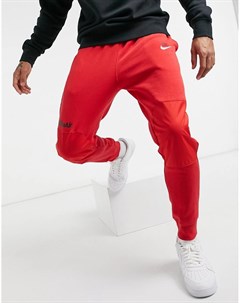 Красные спортивные штаны с манжетами Air Nike