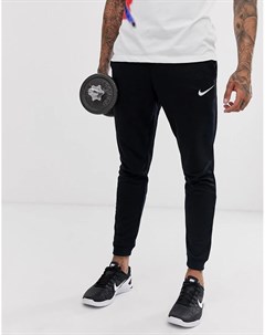 Черные суженные книзу брюки из флиса Nike training