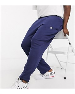 Темно синие спортивные штаны с незафиксированными краями Clun Plus Nike