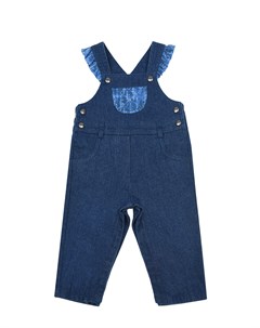 Синий джинсовый комбинезон с рюшами детский Dior