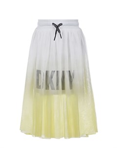Двухслойная юбка с логотипом детская Dkny