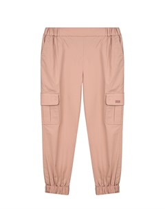 Розовые брюки карго из поплина детские Dior